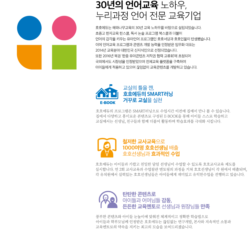 30년의 언어교육 노하우, 누리과정 언어 전문 교육기업